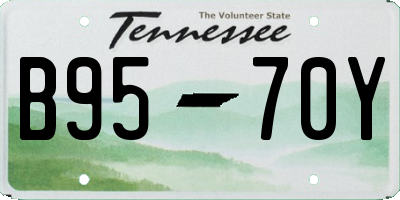 TN license plate B9570Y
