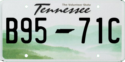 TN license plate B9571C