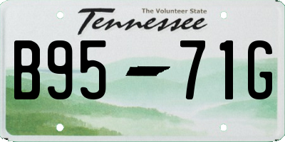 TN license plate B9571G