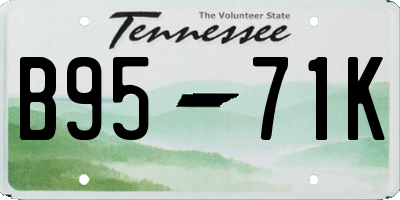 TN license plate B9571K