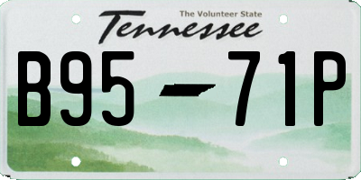 TN license plate B9571P