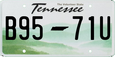 TN license plate B9571U