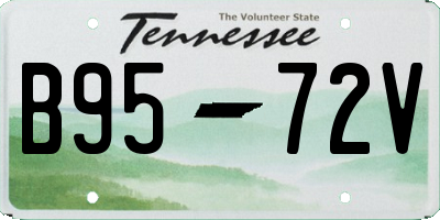 TN license plate B9572V