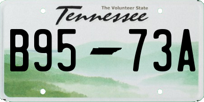 TN license plate B9573A