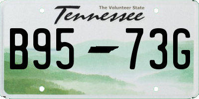 TN license plate B9573G