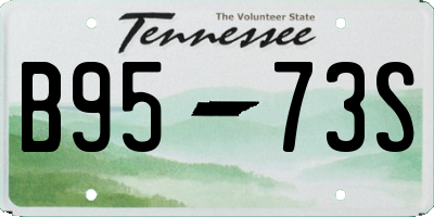 TN license plate B9573S