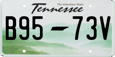 TN license plate B9573V