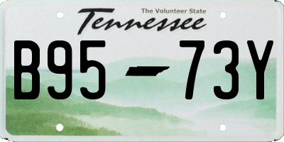 TN license plate B9573Y