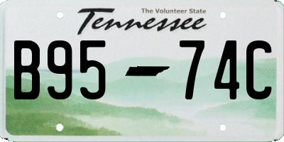 TN license plate B9574C