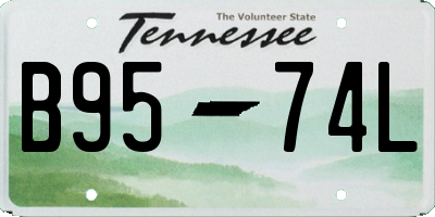 TN license plate B9574L