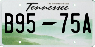 TN license plate B9575A