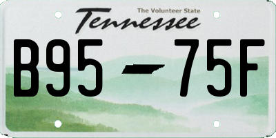 TN license plate B9575F