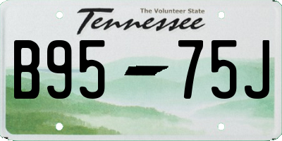 TN license plate B9575J
