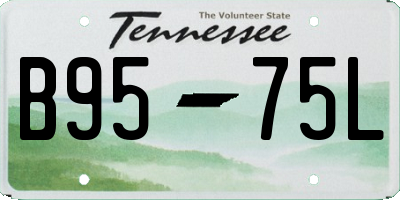 TN license plate B9575L