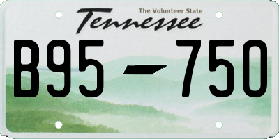 TN license plate B9575O