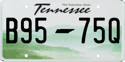 TN license plate B9575Q