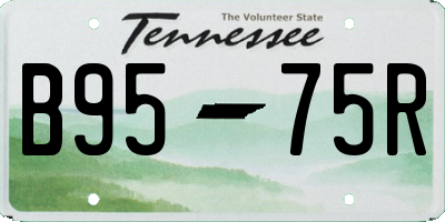 TN license plate B9575R