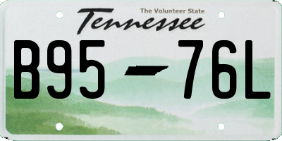 TN license plate B9576L