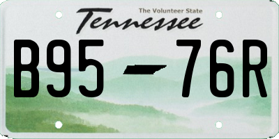 TN license plate B9576R