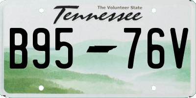 TN license plate B9576V