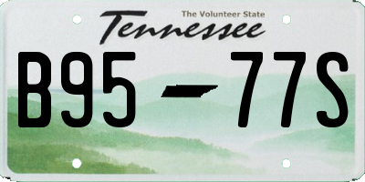 TN license plate B9577S