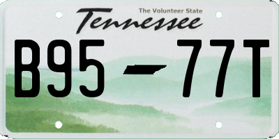 TN license plate B9577T