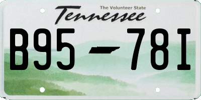 TN license plate B9578I