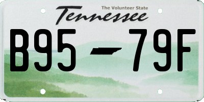 TN license plate B9579F