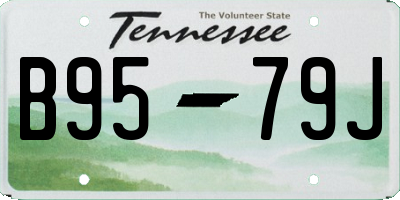 TN license plate B9579J