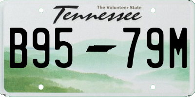 TN license plate B9579M
