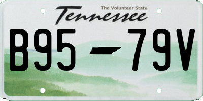 TN license plate B9579V