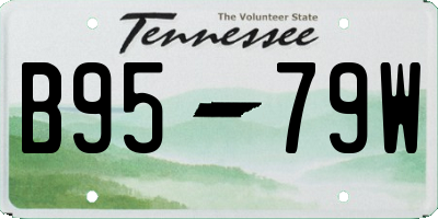 TN license plate B9579W