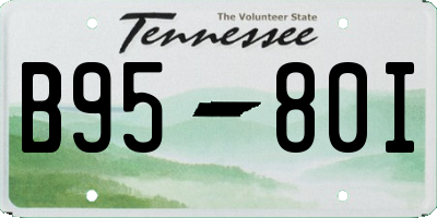 TN license plate B9580I