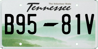 TN license plate B9581V
