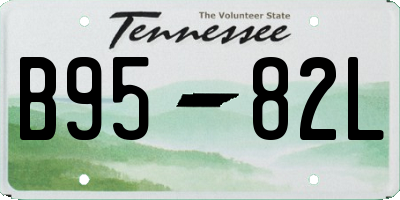 TN license plate B9582L