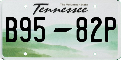TN license plate B9582P