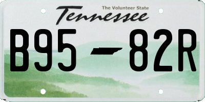 TN license plate B9582R