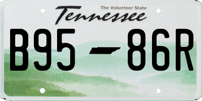 TN license plate B9586R