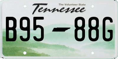 TN license plate B9588G