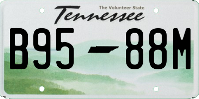 TN license plate B9588M