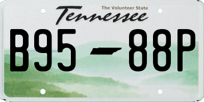 TN license plate B9588P