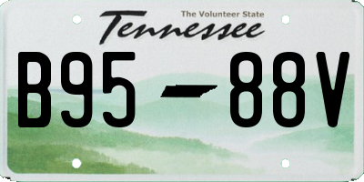 TN license plate B9588V