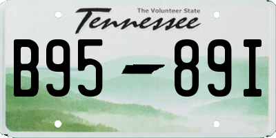 TN license plate B9589I