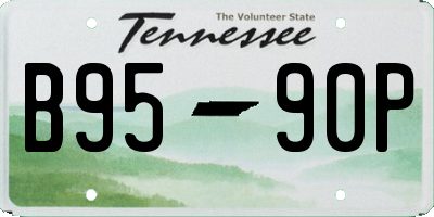 TN license plate B9590P