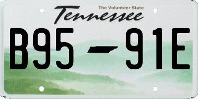 TN license plate B9591E