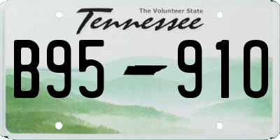 TN license plate B9591O