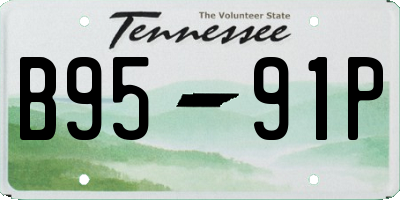 TN license plate B9591P