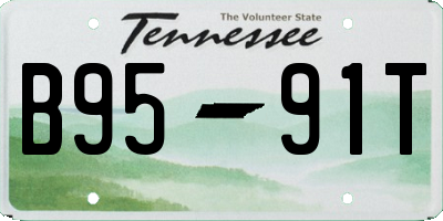 TN license plate B9591T