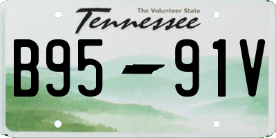 TN license plate B9591V