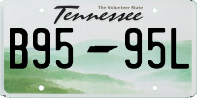 TN license plate B9595L
